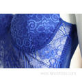 Ladies Blue Lace Halter Dress